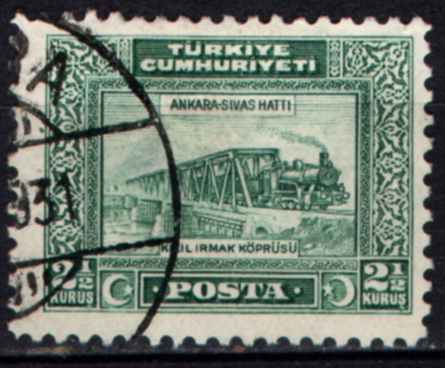 1929 Yeni Harflerle İlk Posta Pulları 2.5 Kuruş Tp0471 Teşhir Ürün