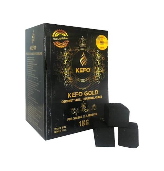 1 Kg Kefo Gold Hindistan Cevizi Kabuğu Nargile Kömürü