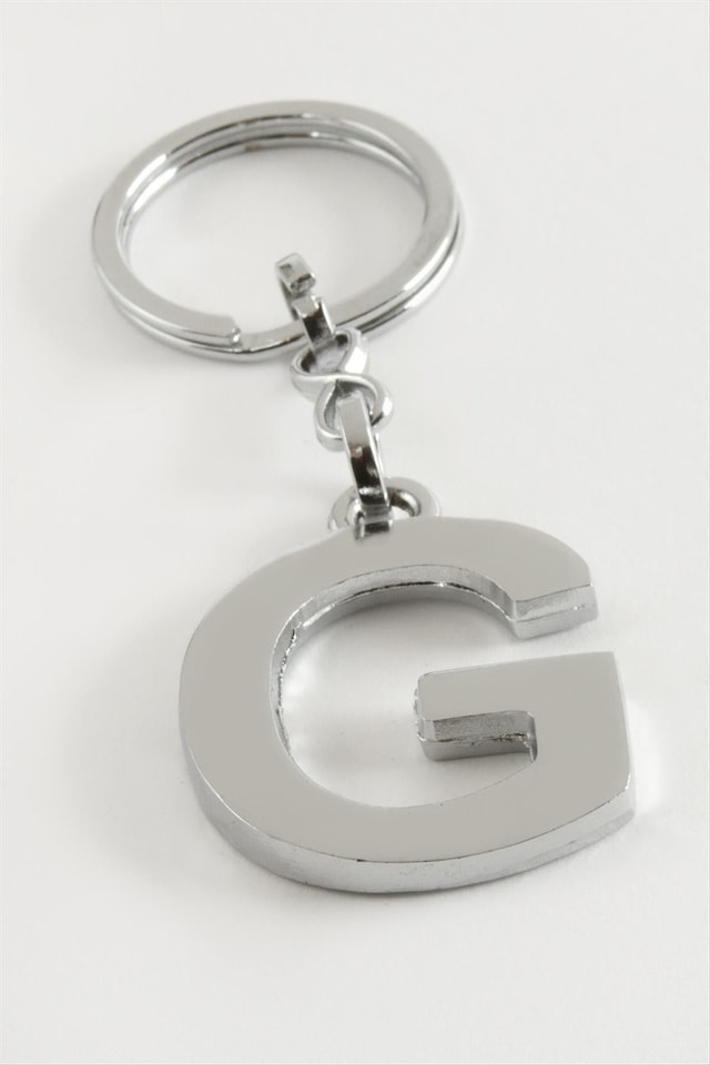 Metal - 417 - Harf - Spt-gld - Anahtarlık G Çok Renkli