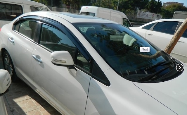Honda Civic 2013 Sonrası Cam Rüzgarlığı 4 Lü Ön Arka