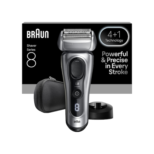 Braun Series 8 Elektrikli Tıraş Makinesi, Islak Ve Kuru, Şarj Standı, 8617s 1 Saat