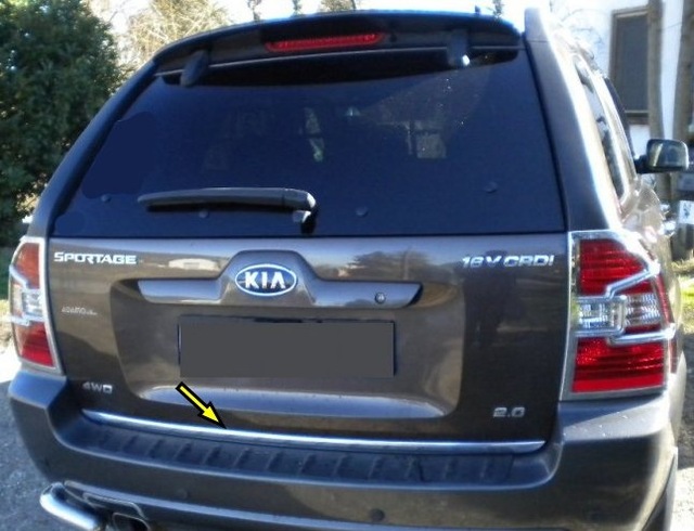 Kia Sportage Formlu Krom Bagaj Alt Çıtası P.Çelik 2005-2010 Arası N11.2917