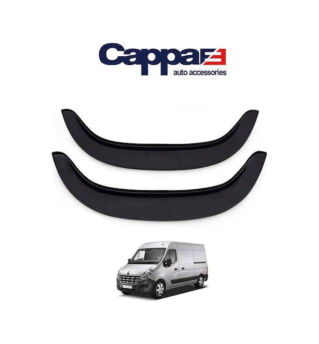 Cappafe Renault Master Arka Teker Kaplama Abs 2 Parça Mat Siya