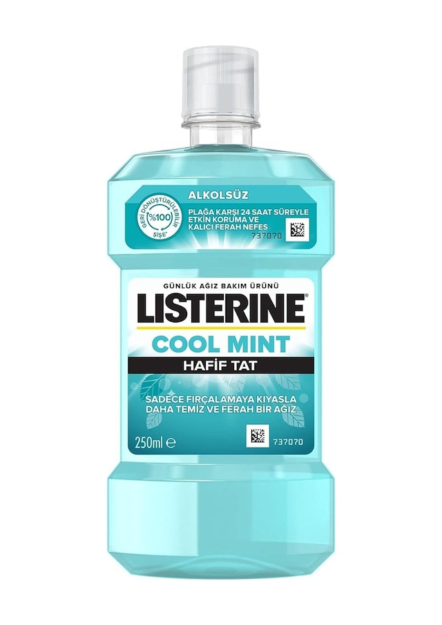 Listerine, Cool Mint, Günlük Ağız Bakım Ürünü, Hafif Tat, Sıfır Alkol, Nane Aromalı, 250ml Sku: Zeus8690010400345