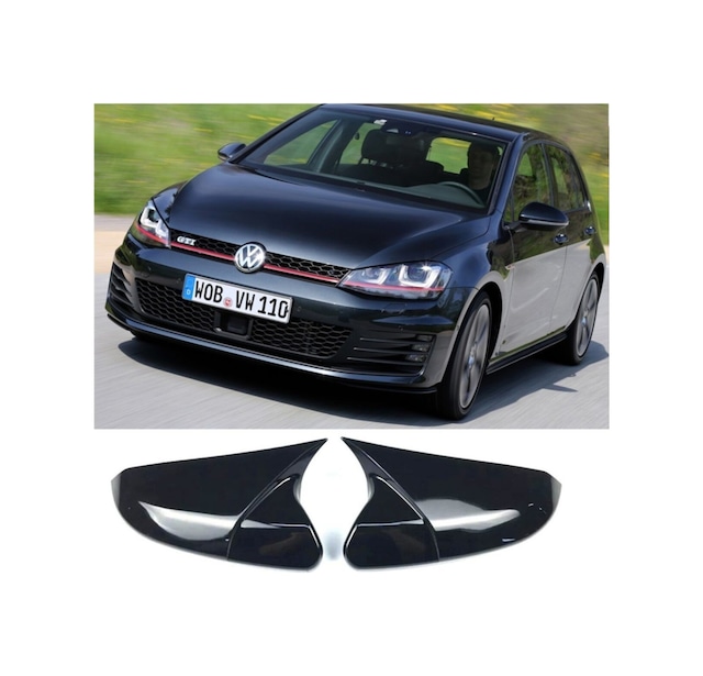 Volkswagen Golf 7 Batman Yarasa Ayna Kapağı Piano Black