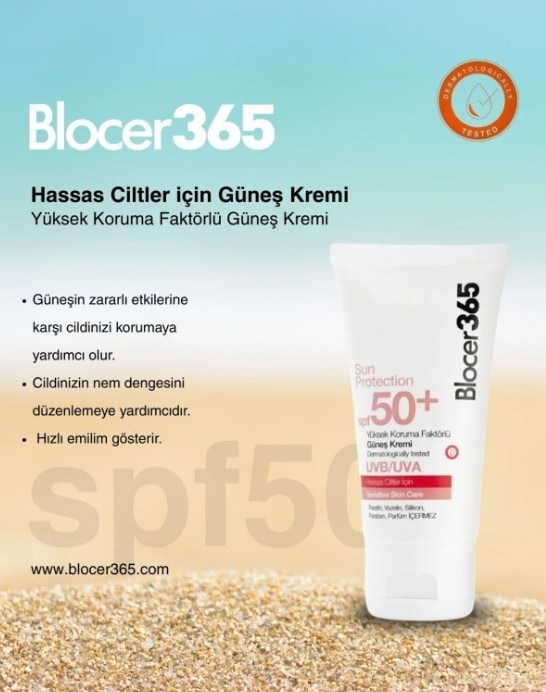 Bioliq Blocer365 Hassas Cilt Spf50+ Güneş Kremi 50 Ml