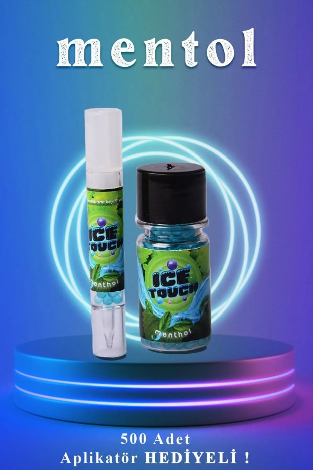 İce Touch Mentol Aroması Mavi 500'li + Aplikatör