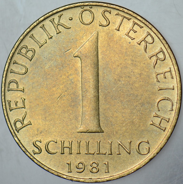 Avusturya 1 Şilin 1981 Çilaltı.