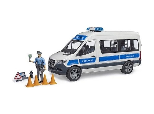 Bruder Mb Sprinter Polis Minibüsü, Sürücüsü Ve Aksesuarları Br02683