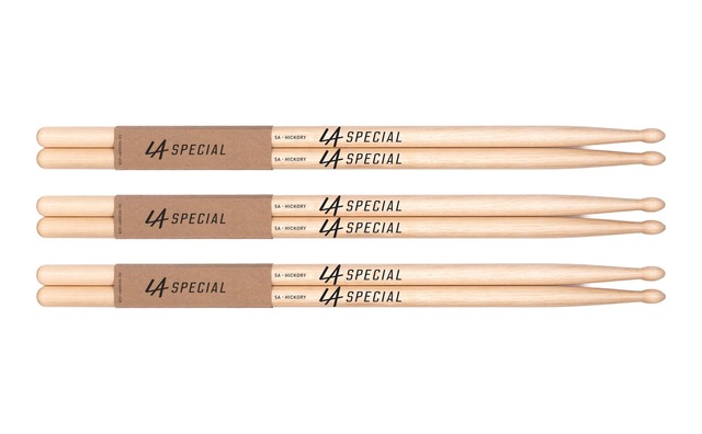 La Specials Davul Çubukları Davul Çubukları 5a Hickory Davul Çubukları, Oval Ahşap Başlık, Üç Çift