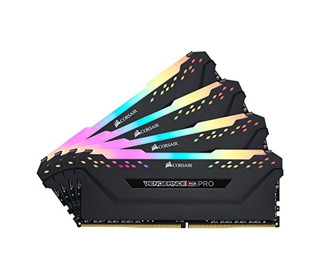 Corsair Vengeance RGB Pro 32GB 4x8GB DDR4 3200MHz CL16 XMP 2.0 Black CMW32GX4M4C3200C16