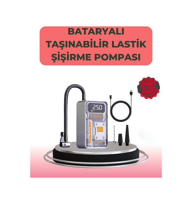 Tek Çok Fonksiyonlu Araç, Bisiklet, Top Uyumlu Elektrikli Hava Pompası Najmaddin