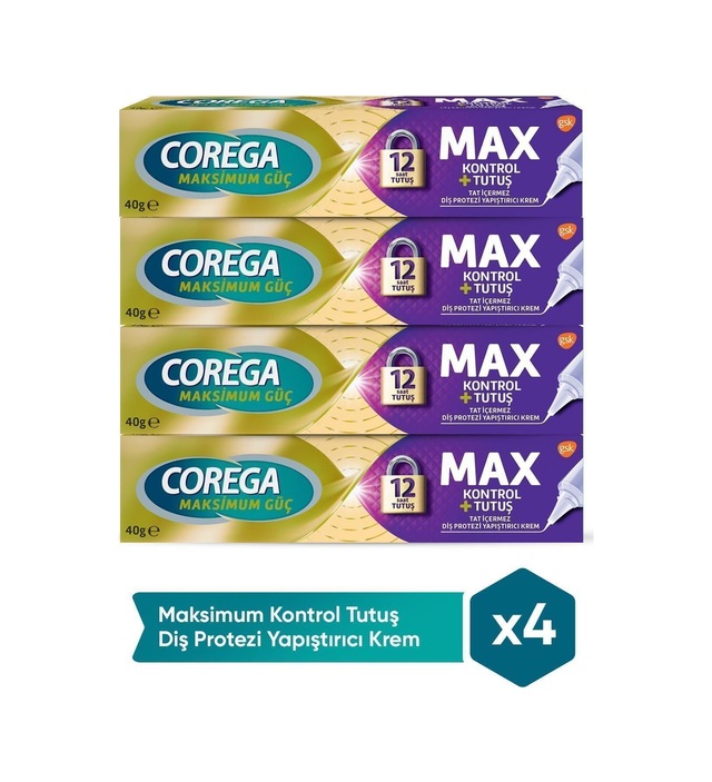 Maksimum Kontrol Yapışıtırıcı Krem 40 Gr X 4 Adet