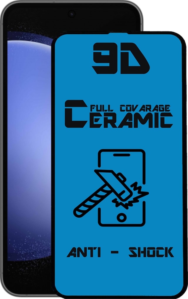 Samsung Galaxy Uyumlu S23 Fe Tam Kaplayan Seramik Nano Esnek Ekran Koruyucu Cam