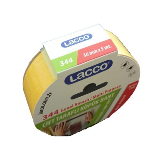 Lacco Çift Taraflı Köpük Bant 36mm 5mt