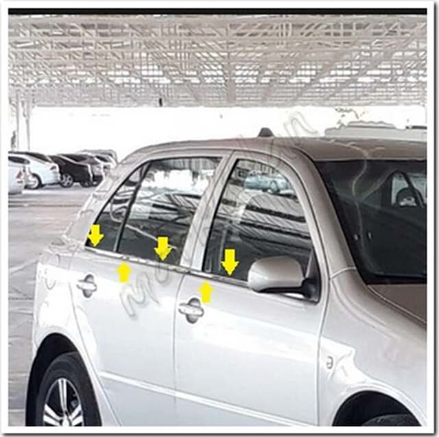 Db Chrome Skoda Fabia Hb Cam Çıtası Nikelajı 2000-2007 4 Parça P.