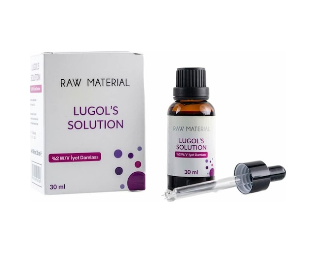 Raw Material Lugol's Solution İyot%2 Damla 30 Ml