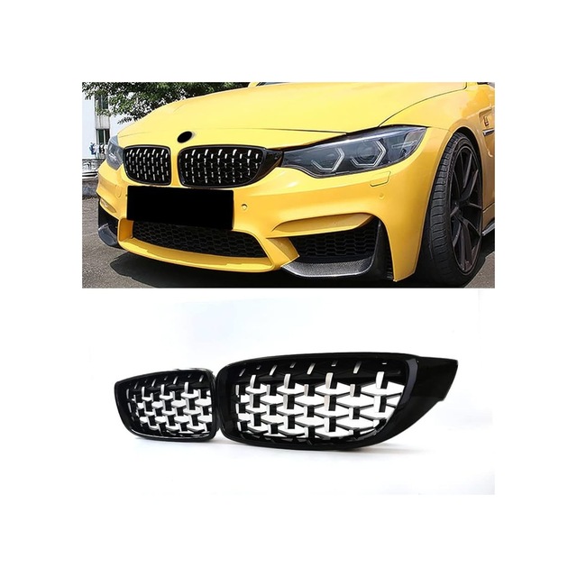 Autogp Bmw F32 F33 F36 Ön Panjur Izgara Böbrek Diamond Krom Siyah