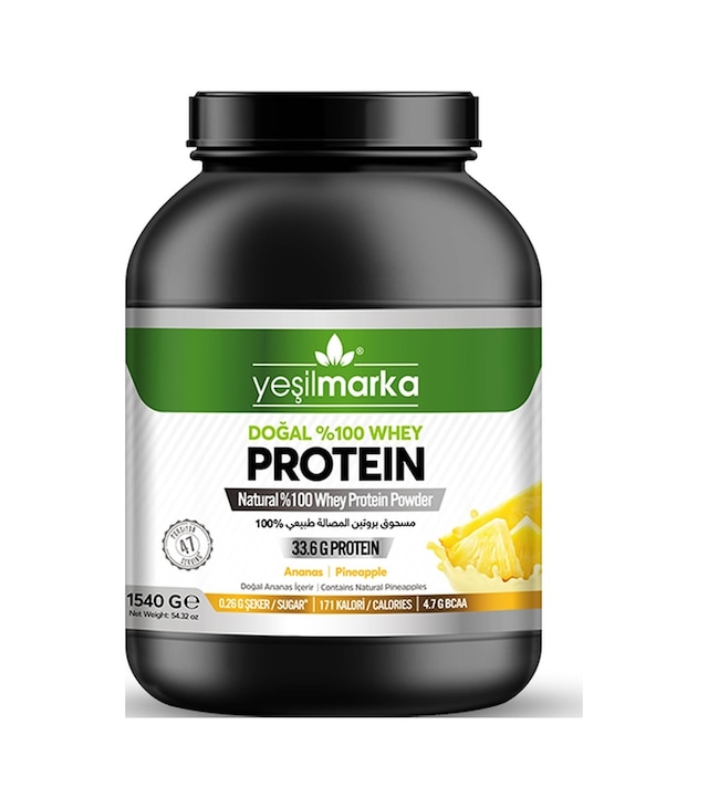 Yeşilmarka Doğal Whey Protein Tozu - Ananas 1540 Gr