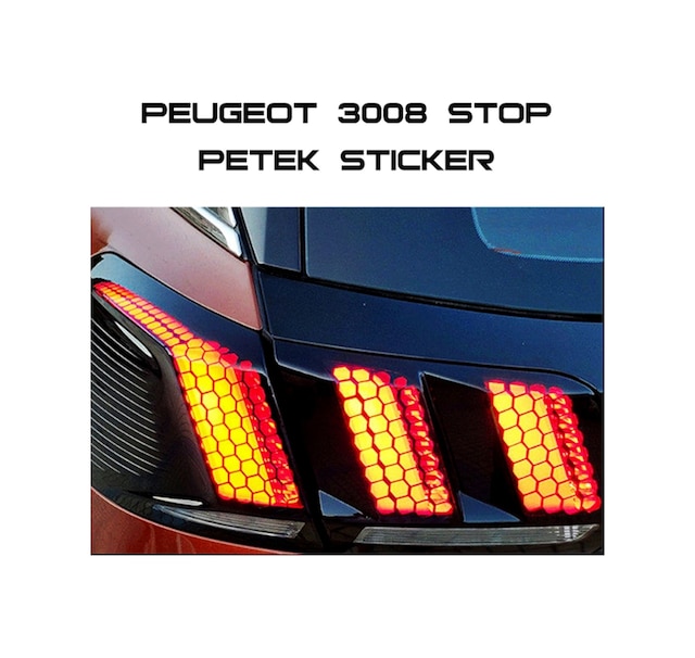 Peugeot 3008 Stop Stıcker