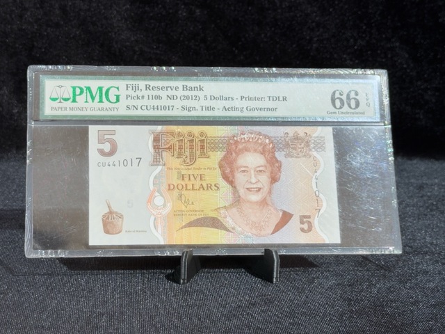 Fiji 2012 5 Dolar Pmg 66 Epq Gem Uncırculated Pıck 110b