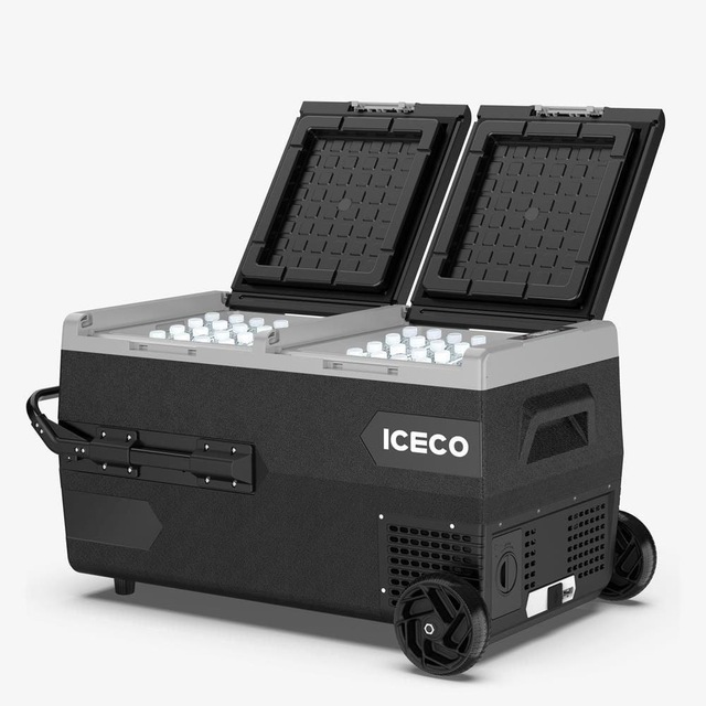 Iceco 95 Litre Akülü Kablolu Ve Çift Bölmeli Kompresörlü Oto Buzdolabı Dondurucu K95d Akü Dahil Değildir