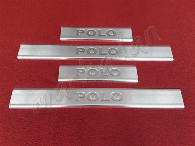 Db Chrome Vw Polo Krom Kapı Eşiği 2009-2017 4 Parça P.Çelik