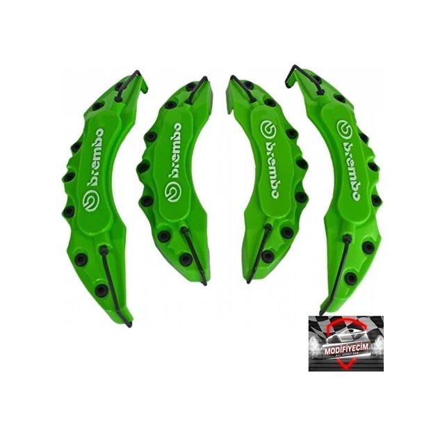 Toyota Yeşil Brembo 4'lü Kaliper Seti Kabartmalı
