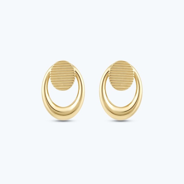 Altınbaş Altın Oval Küpe Akp0422-y-25950 Çok Renkli
