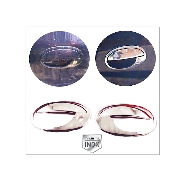 Opel Corsa C Krom Kapı Kolu Çerçeve 2 Kapı 2000-2007 P. Çelik