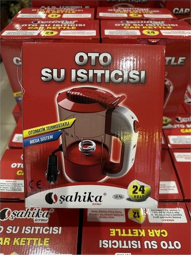 Ahmet Otomotiv Şahika 24v Oto Su Isıtıcısı Kettle Ketıl 24volt 500ml