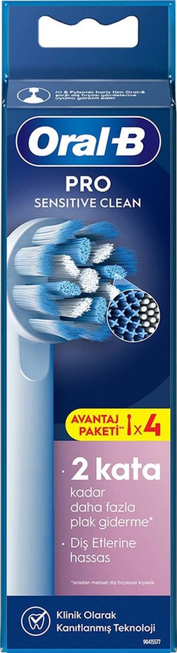 Oral-B Şarjlı Yedek Başlık Sensitive Diş Fırçası 4'lü