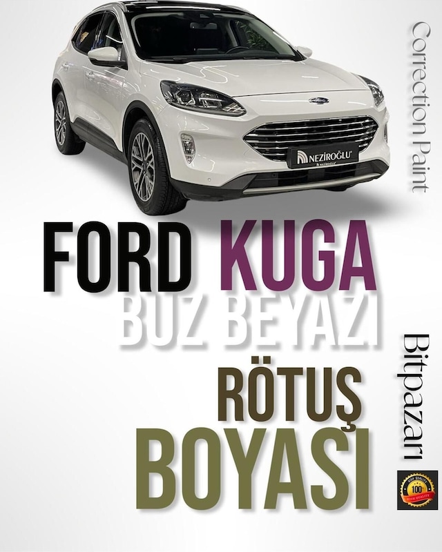 Ford Kuga Buz Beyazı Frozen White Çizik Fırçalı Rötuş Boyası 20 Ml