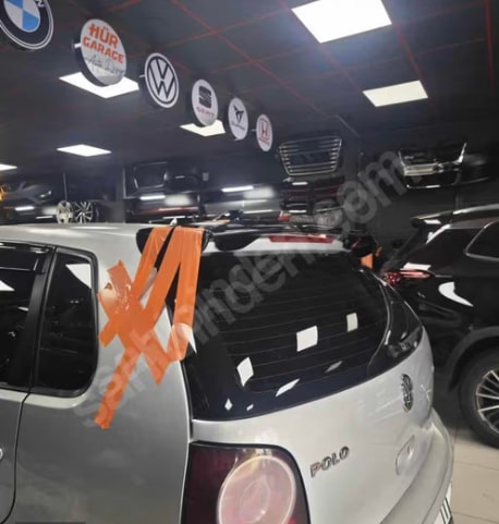 Vw Polo 1996-2009 Spoyler Parlak Siyah Boyalı Fiber Üretim