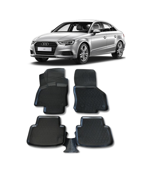 Audi A3 Sedan Paspas 2013 - 2020 Arası 3D Havuzlu Wöller Paspas