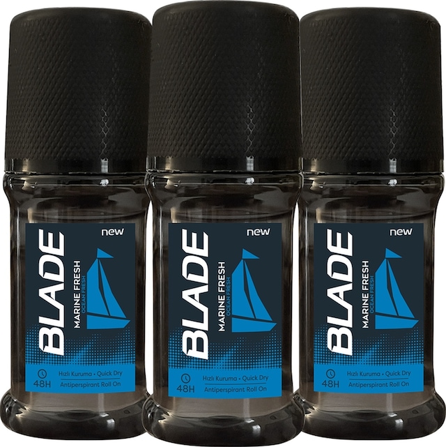Blade Marine Fresh Erkek Roll-On Deodorant 3 x 50 ML