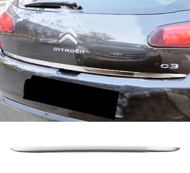 Citroen C3 2009-2016 Krom Bagaj Alt Çıta P.çelik