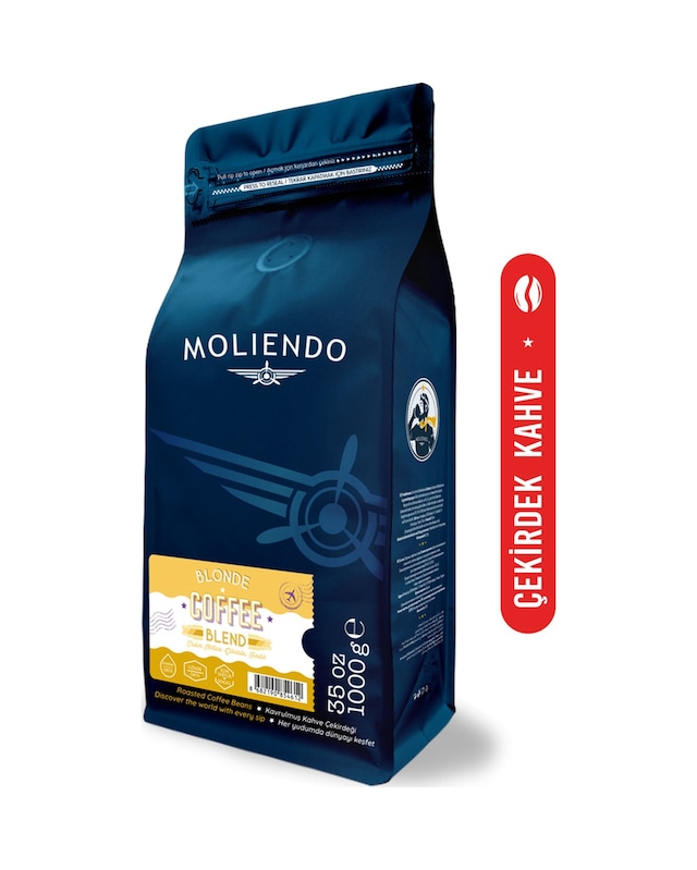 Moliendo Blonde Coffee Blend Çekirdek Kahve 1 KG