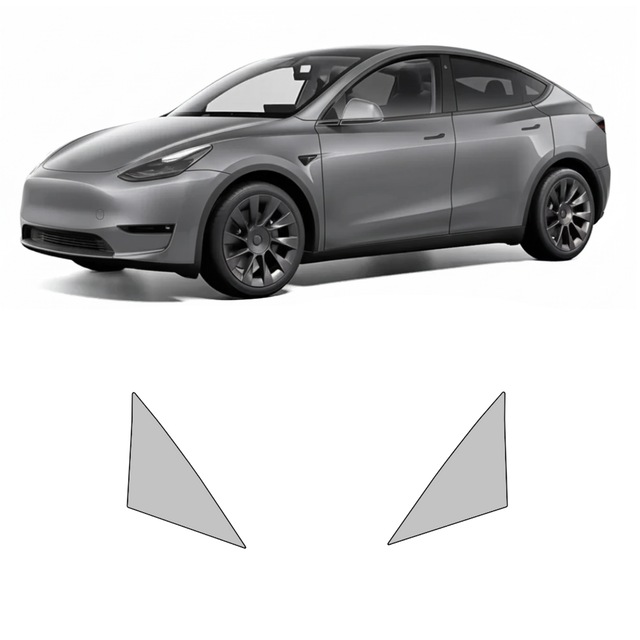 Tesla Model Y 2021 Juniper Ön Kelebek Cam, Hazır Kesim, 210 Mikron Ppf Tpu, Şeffaf Boya Koruma Filmi