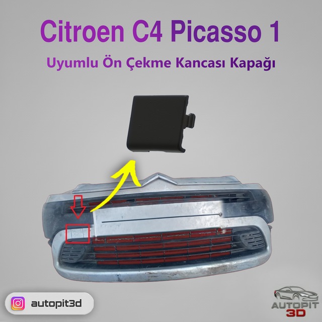 Citroen C4 Picasso I Uyumlu Ön Çeki Demiri Kapağı