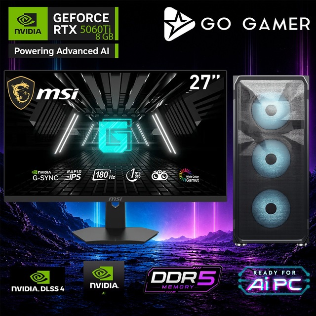 Go Gamer E641DF Core i7-14700KF RTX 5060 TI 16GB RAM 512GB SSD