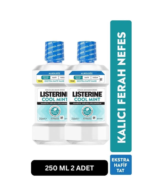 Listerine Cool Mint Extra Mild 250 Ml 2 Adet