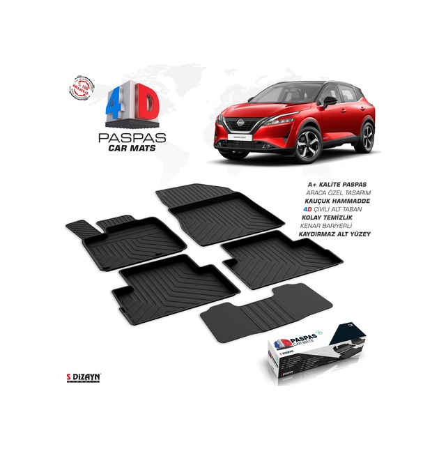 S-dizayn Nissan Qashqai 3 E-power Elektrikli 4d Havuzlu Paspas 2021 Üzeri A+kalite