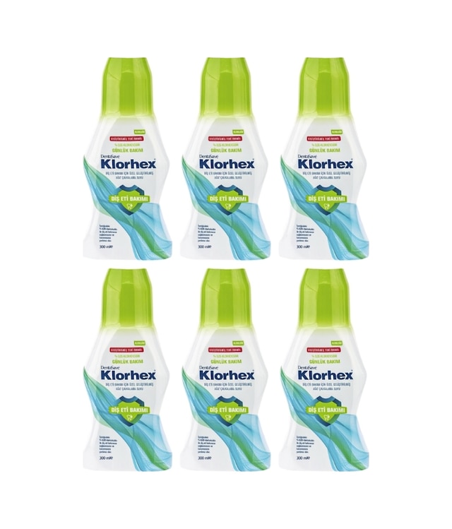 Klorhex Günlük Bakım Ağız Çalkalama Suyu 300 Ml X 6
