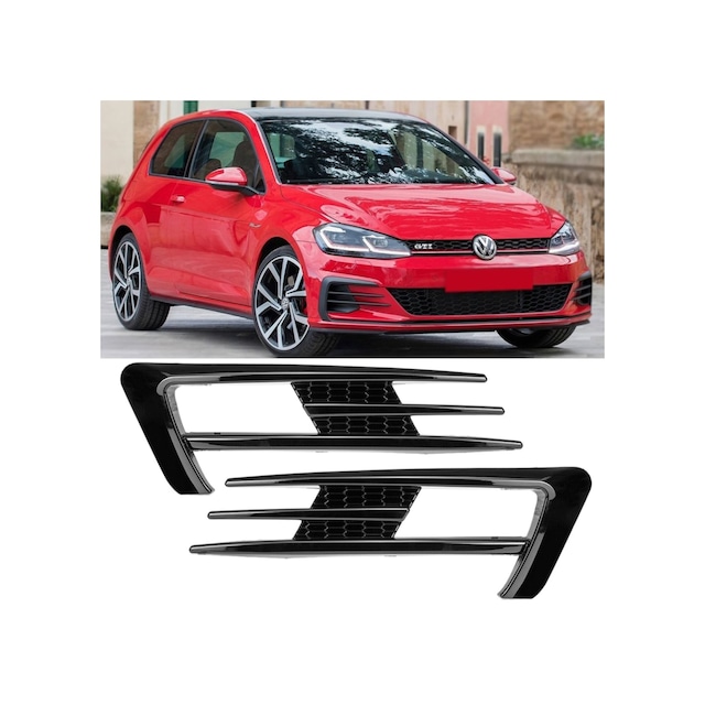 Volkswagen Golf 7 Sis Farı Çerçevesi Gti Piano Black 2014-2017