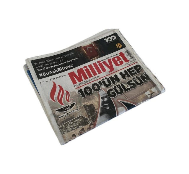 29 Ekim 2023 Milliyet Gazetesi - Cumhuriyetin İlanı 100. Yıl Gazetesi Teşhir Ürün