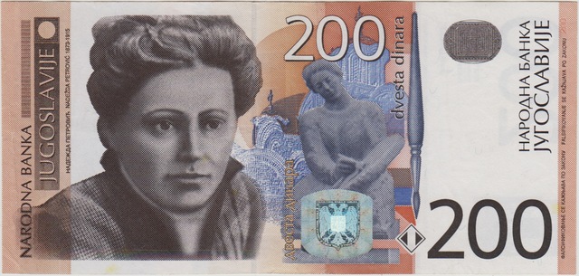 Yugoslavya 200 Dinar 2001 Çilaltı.
