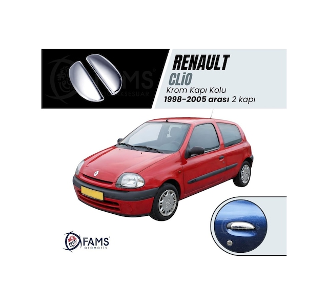Renault Clio 2 Krom Kapı Kolu 2 Kapı 1998-2005 P. Çelik