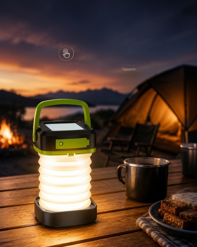 Katlanabilir Led Kamp Lambası 1200 Mah