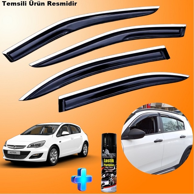 Astra J Hb Mügen Cam Rüzgarlığı Abs Nikelaj Krom Cam Rüzgarlığı 2009-2017 + Ebrayn Lastik Parlatıcı